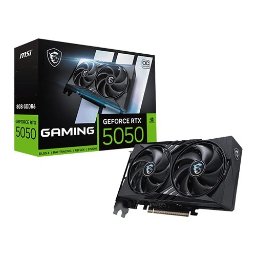 MSI RTX 5050 Gaming OC 8GB GDDR6 Dual Fan Graphics Card