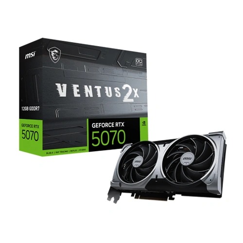MSI RTX 5070 Ventus 2X OC 12GB GDDR7 Dual Fan Graphics Card
