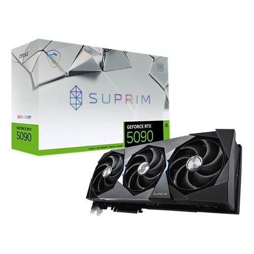 MSI RTX 5090 Suprim SOC 32GB GDDR7 Triple Fan Graphics Card