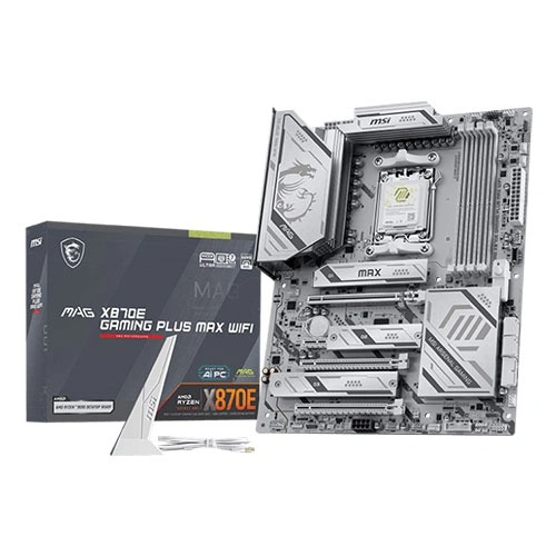MSI MAG X870E Gaming PLUS MAX ATX Motherboard (AMD Socket AM5, DDR5, Wi-Fi 7)