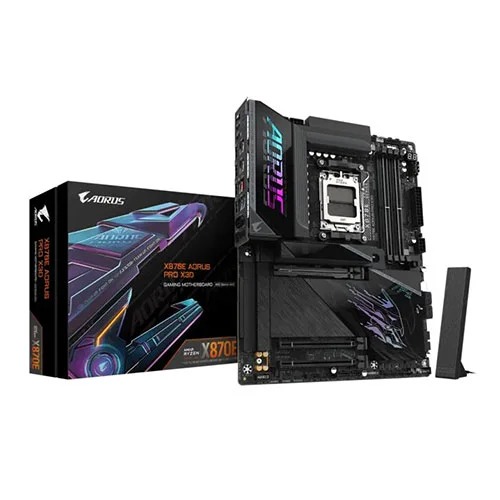 Gigabyte X870E AORUS PRO X3D ATX Motherboard (AMD Socket AM5, DDR5, Wi-Fi 7)