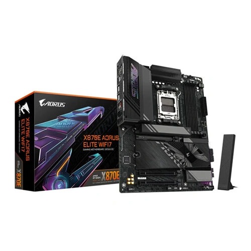 Gigabyte X870E Aorus Elite ATX Motherboard (AMD Socket AM5, DDR5, Wi-Fi 7)