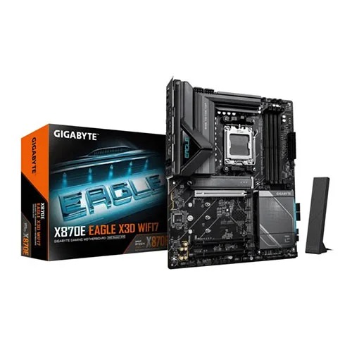 Gigabyte X870E Eagle X3D ATX Motherboard (AMD Socket AM5, DDR5, Wi-Fi 7)