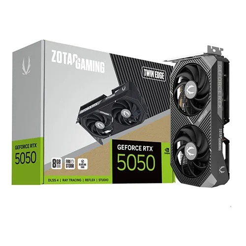 Zotac RTX 5050 Twin Edge 8GB GDDR6 Dual Fan Graphics Card