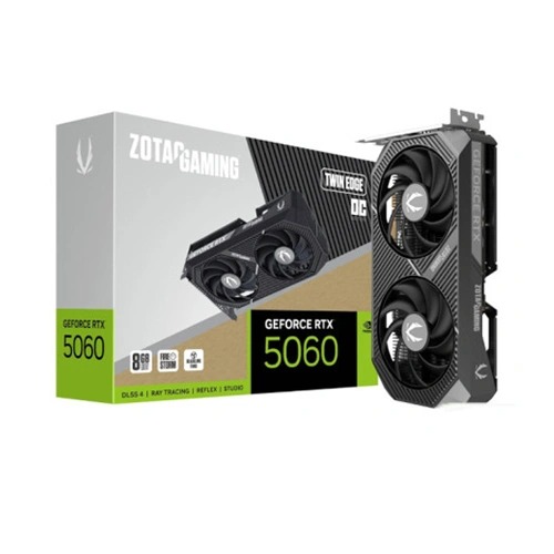 ZOTAC Gaming RTX 5060 Twin Edge OC 8GB GDDR7 Dual Fan Graphics Card