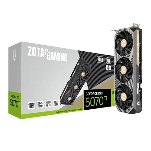 Zotac RTX 5070 Ti Solid SFF OC 16GB GDDR7 Triple Fan Graphics Card