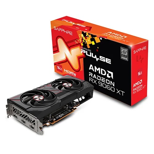 Sapphire Pulse RX 9060 XT OC 16GB GDDR6 Dual Fan Graphics Card