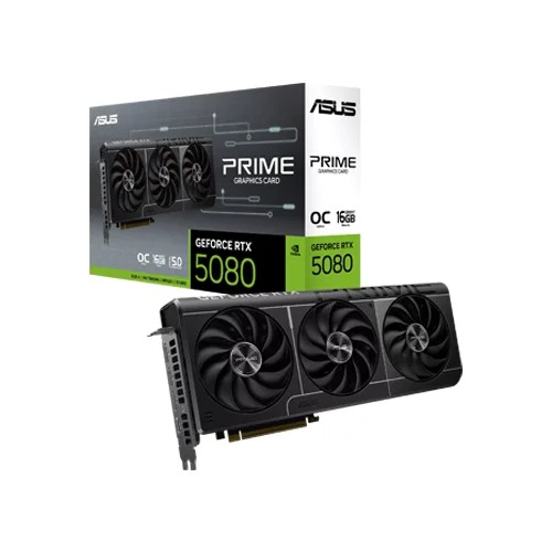 ASUS Prime RTX 5080 EVO OC 16GB GDDR7 Triple Fan Graphics Card