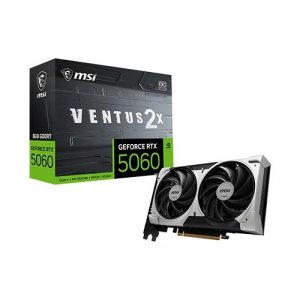 MSI RTX 5060 Ventus 2X OC V1 8GB GDDR7 Dual Fan Graphics Card