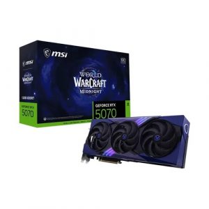 MSI RTX 5070 World of Warcraft Midnight Void Edition OC 12GB GDDR7 Triple Fan Graphics Card