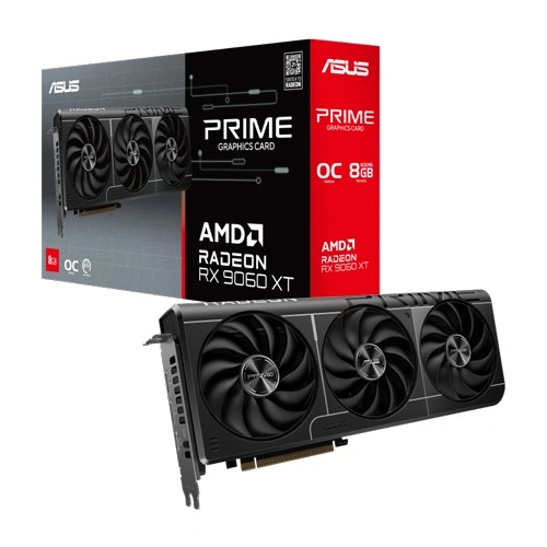 ASUS Prime RX 9060 XT OC Edition 8GB GDDR6 Triple Fan Graphics Card