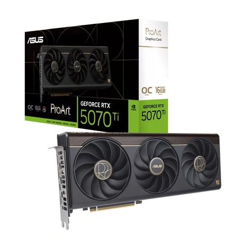 Asus ProArt RTX 5070 Ti OC 16GB GDDR7 Triple Fan Graphics Card