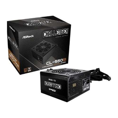 Asrock Challenger CL-550B 80 Plus Bronze ATX Non-Modular Power Supply