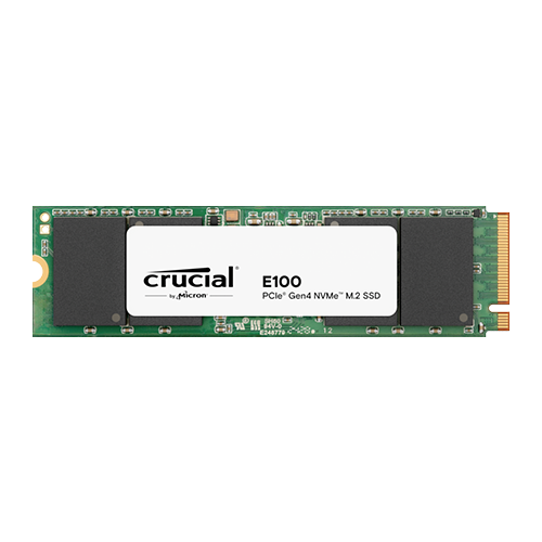 Crucial E100 480GB M.2 NVMe Gen4 Internal SSD up to 4700MB/s Read Speed
