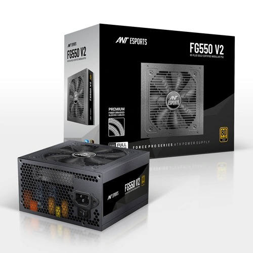 Ant Esports FG550 V2 550W 80 Plus Gold ATX Fully-Modular Power Supply