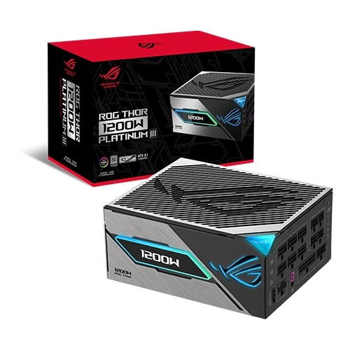 Asus ROG Thor 1200W Platinum III 80 Plus Platinum ATX 3.1 Fully-Modular Power Supply with PCIe 5.1 Support