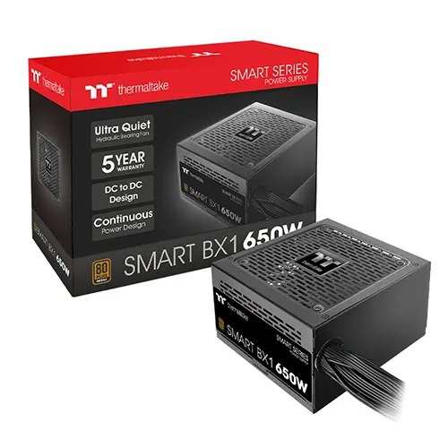 Thermaltake Smart BX1 650W 80 Plus Bronze ATX Non-Modular Power Supply DC To DC Version