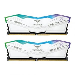 TEAMGROUP Delta RGB White 32GB (16GBx2) 6000MHz CL30 DDR5 Desktop RAM