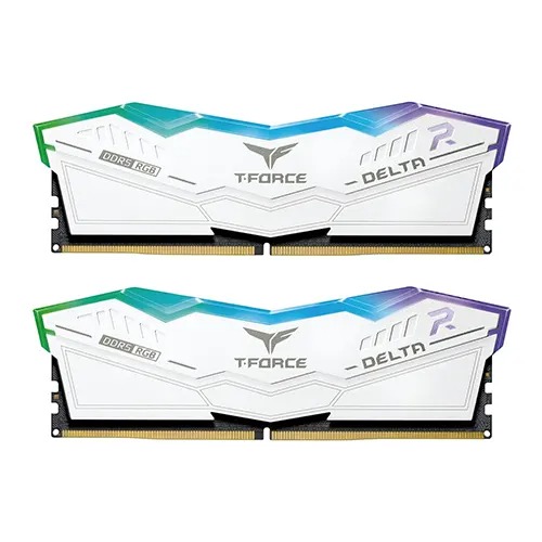 TEAMGROUP Delta RGB White 32GB (16GBx2) 6000MHz CL30 DDR5 Desktop RAM