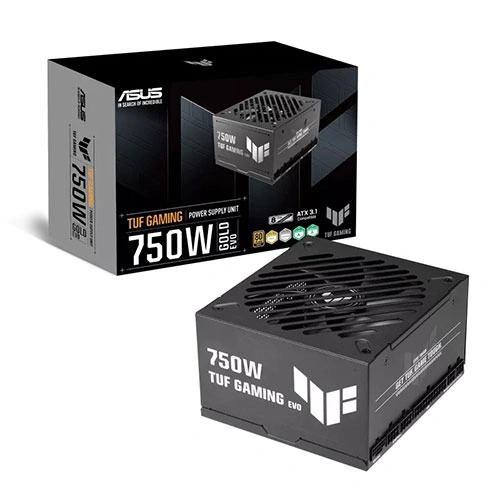 Asus TUF Gaming EVO Gold 750W 80 Plus Gold ATX 3.1 Fully-Modular Power Supply with PCIe 5.1 Support
