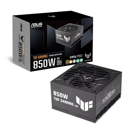 Asus TUF Gaming EVO Gold 850W 80 Plus Gold ATX 3.1 Fully-Modular Power Supply with PCIe 5.1 Support