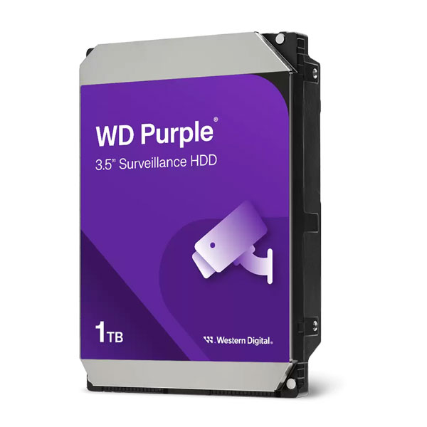 Western Digital WD Purple 1TB 5400RPM 3.5 Inch SATA Surveillance Internal Hard Drive