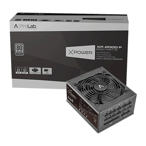 ProLab Design XPower XP-2000P 2000W 80 Plus Platinum ATX 3.1 Fully-Modular Power Supply with PCIe 5.1 Support